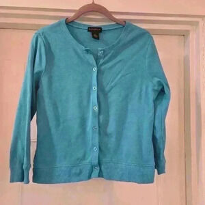 Rafaella Button up Cardigan 100% Cotton Small